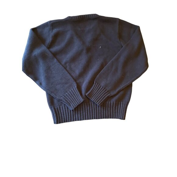 Vintage Havenshire Navy Blue V-Neck Sweater 100% Virgin Acrylic Made In USA Size - Picture 3 of 4